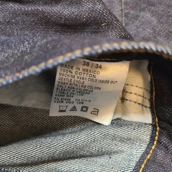 NAUTICA Men's Traditional Relaxed Fit Dark Wash Jean Size 38 NWT - Picture 6 of 9